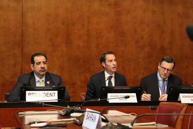 المندوب الدائم لمملكة البحرين لدى الأمم المتحدة في جنيف يترأس اجتماع مجلس سفراء المجموعة العربية
