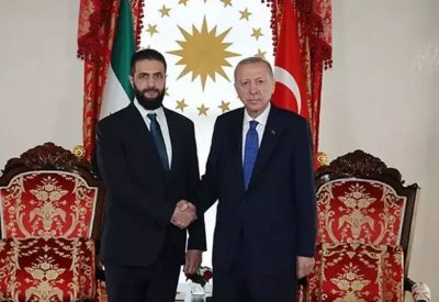 أردوغان يجري محادثات مع الشرع في إسطنبول