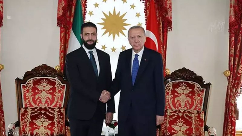 أردوغان يجري محادثات مع الشرع في إسطنبول