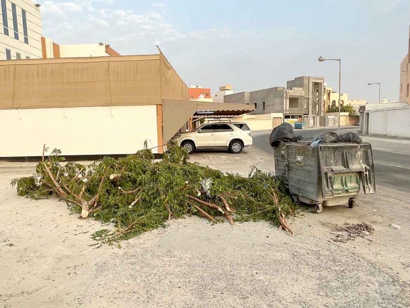300 دينار غرامة لمخلفات البناء والنفايات العشوائية