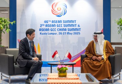 سمو ولي العهد رئيس مجلس الوزراء: العلاقات الثنائية بين مملكة البحرين وجمهورية سنغافورة تشهد تطورًا متناميًا