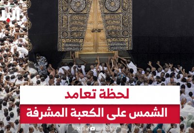 المصور الفلكي العصفور يوثق لحظة تعامد الشمس فوق الكعبة المشرفة