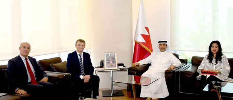 وزير النفط والبيئة يستقبل سفير مملكة إسبانيا لدى مملكة البحرين والمقيم في الكويت
