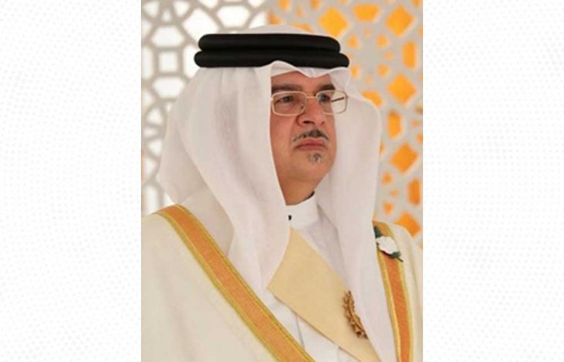 سمو ولي العهد رئيس الوزراء يتلقى برقية تهنئة من وزير شئون الديوان الملكي