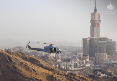 القوات الجوية السعودية تراقب حركة الحجيج بهدف ضمان تدفق الحشود بسلاسة