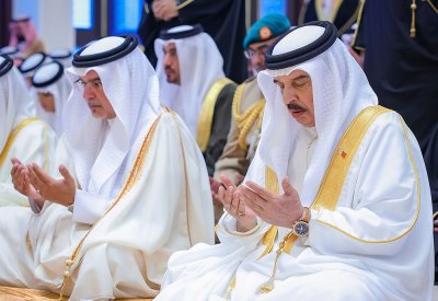 جلالة الملك المعظم يؤدي صلاة عيد الاضحى المبارك