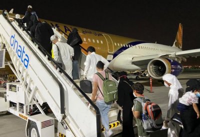 انطلاق رحلتان لإجلاء مواطنين من إيران عبر تركمانستان