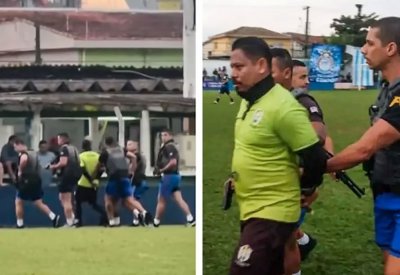 بالفيديو.. الشرطة تقبض على حكم أثناء مباراة في البرازيل