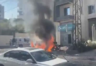 مقتل شخص باستهداف مسيرة لسيارة جنوب لبنان