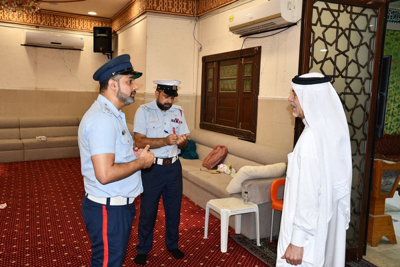 الإدارة العامة للدفاع المدني تنفذ حملة توعوية لدور العبادة بمناسبة موسم عاشوراء