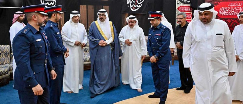 سمو محافظ الجنوبية يتفقد مأتم مدينة عيسى تزامنا مع بدء موسم عاشوراء
