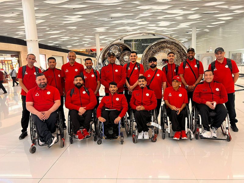 منتخب البحرين لكرة السلة على الكراسي يغادر الى تركيا في معسكر تدريبي