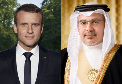 سمو ولي العهد رئيس مجلس الوزراء يهنئ الرئيس الفرنسي بذكرى اليوم الوطني