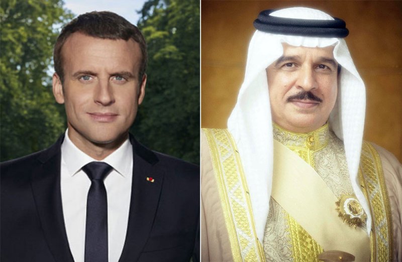 جلالة الملك المعظم يهنئ الرئيس الفرنسي بذكرى اليوم الوطني