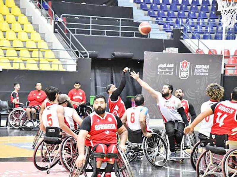 منتخب البحرين لكرة السلة على الكراسي المتحركة يتغلب على الأردن في بطولة غرب آسيا