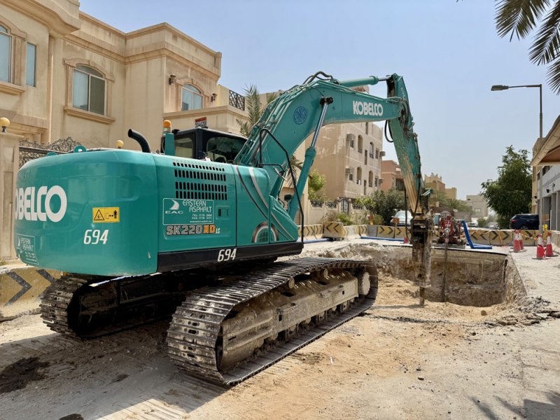 "الأشغال": بدء تنفيذ مشروع إنشاء شبكة صرف صحي في سار