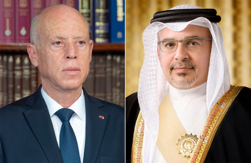سمو ولي العهد رئيس مجلس الوزراء يهنئ الرئيس التونسي بذكرى عيد الجمهورية