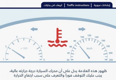 علامة خطر في سيارتك.. توقف فوراً