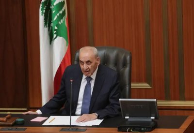 رئيس البرلمان اللبناني: نقف مع الجيش لتمكينه من إنجاز مهامه