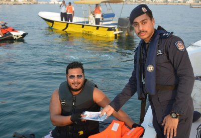 خفر السواحل: حملة توعوية في المنطقة البحرية لدرة البحرين