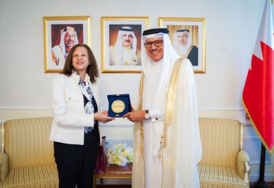 وزير الخارجية يستقبل القائم بأعمال سفارة الجمهورية اللبنانية لدى البحرين
