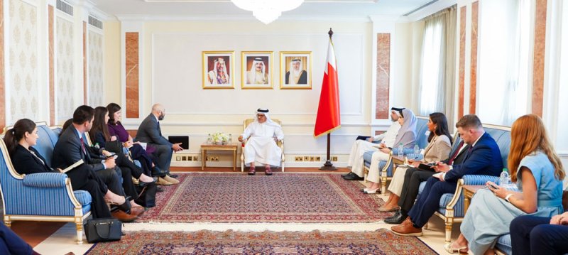 وزير الخارجية يبحث اتفاقية التكامل الأمني مع وفد من مجلسي الشيوخ والنواب الأميركيين