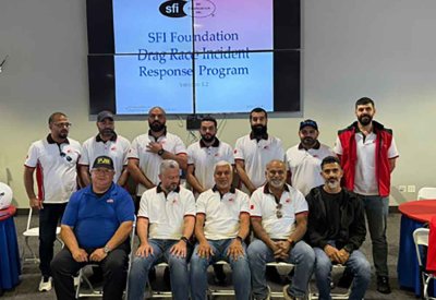 وفد اتحاد السيارات يخوض الدورة التدريبية في الأمن والسلامة لسباقات السرعة بالولايات المتحدة