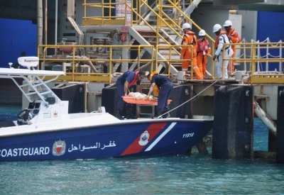 خفر السواحل ينفذ تمرينًا مشتركًا مع شركة البحرين للغاز المسال
