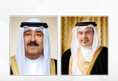 سمو ولي العهد رئيس مجلس الوزراء يعزي أمير دولة الكويت في وفاة الشيخ علي عبدالله الخليفة الصباح