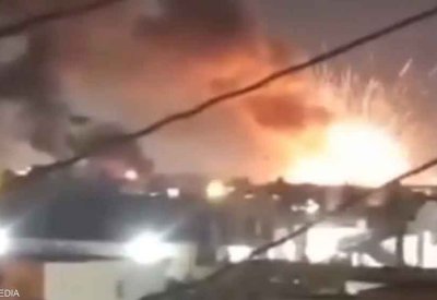 انفجار كبير بمخزن أسلحة في مدينة مصراتة الليبية