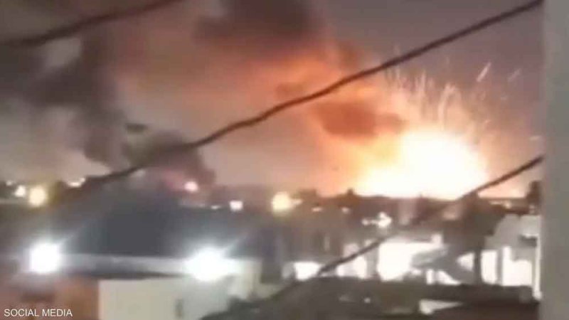 انفجار كبير بمخزن أسلحة في مدينة مصراتة الليبية
