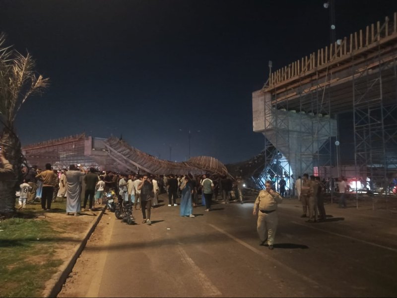 إعلام عراقي: إصابات إثر سقوط جسر قيد الإنشاء في كربلاء