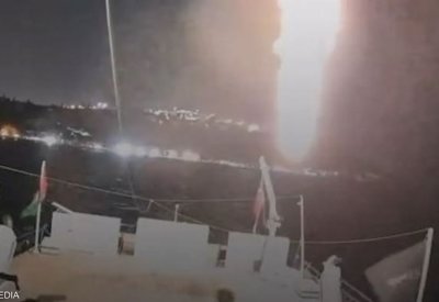 بالفيديو: لحظة هجوم جديد على أسطول مساعدات غزة قبالة تونس