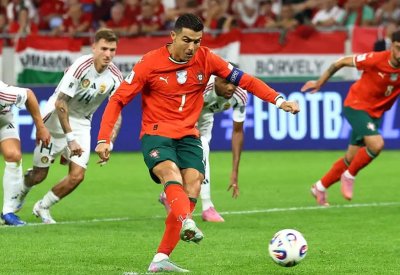 رونالدو يعادل رقماً قياسياً تاريخياً أمام المجر