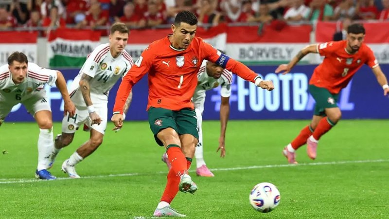 رونالدو يعادل رقماً قياسياً تاريخياً أمام المجر