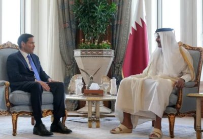 أمير قطر يبحث مع روبيو مستقبل اتفاق وقف النار في غزة