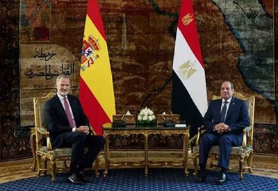 الرئيس المصري يبحث مع ملك إسبانيا تعزيز العلاقات الثنائية