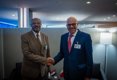 وزير الخارجية يلتقي مع وزير الخارجية في جمهورية السودان