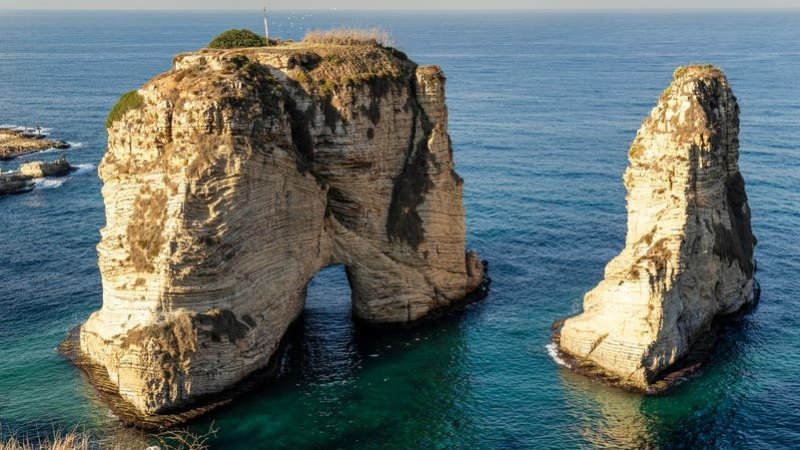 حزب الله يعاند.. ويحشد لإضائة صخرة الروشة بصورة نصرالله