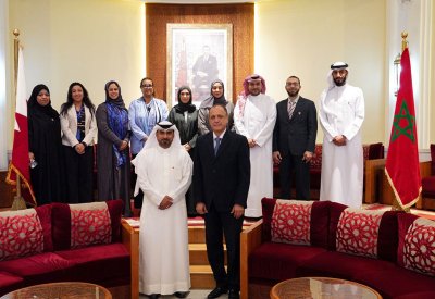 وفد من الأمانة العامة لمجلس الشورى يقوم بزيارة استطلاعية لمجلسي النواب والمستشارين المغربي