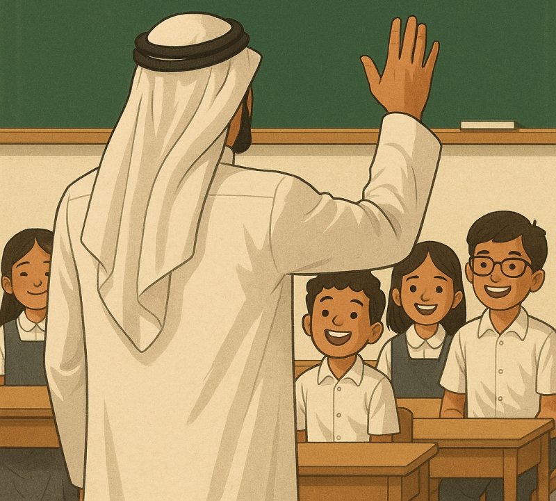 تحية للمعلم الملهم