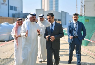 وزير البلديات يتفقد مشروع "سيف داون تاون" ويؤكد أهميته في التنمية الحضرية