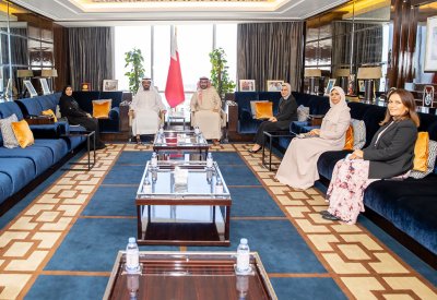 الأمين العام للمجلس الأعلى للشباب والرياضة يستقبل سفير دولة الإمارات العربية المتحدة لدى مملكة البحرين