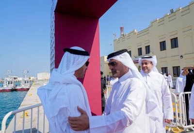 تدشين الخط البحري للركاب بين مملكة البحرين ودولة قطر انطلاقًا من مرفأ سعادة