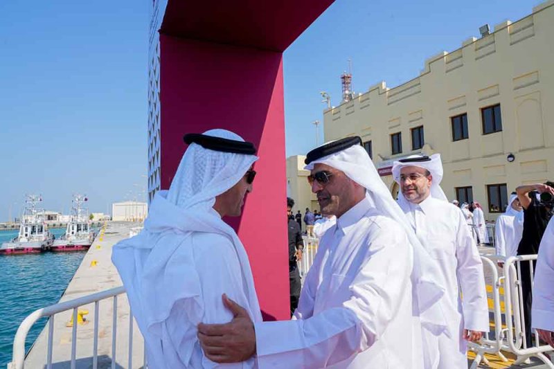 تدشين الخط البحري للركاب بين مملكة البحرين ودولة قطر انطلاقًا من مرفأ سعادة