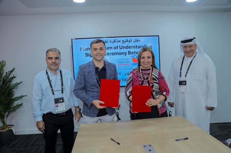 الإتحاد البحريني لكرة الطاولة يوقع مذكرة تفاهم مع نظيره التركي لتعزيز التعاون