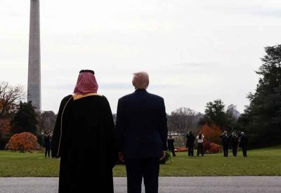عروض بمقاتلات أميركية في أجواء البيت الأبيض مع وصول الأمير محمد بن سلمان
