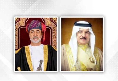 جلالة الملك المعظم يهنئ سلطان عمان بذكرى العيد الوطني