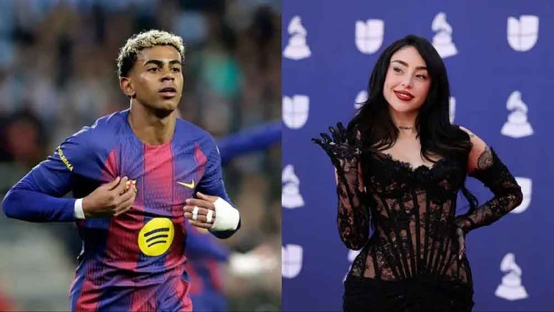 نيكول تنسى لامين يامال وتظهر مع نجم جديد