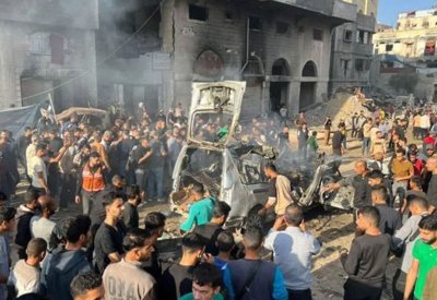 مقتل 4 في غارة إسرائيلية على مركبة بغزة